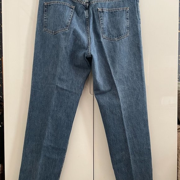 Kirkland Signature Straight Leg Jeans Men's 40x32 Blue Medium Wash 5-Pocket - Picture 2 of 3